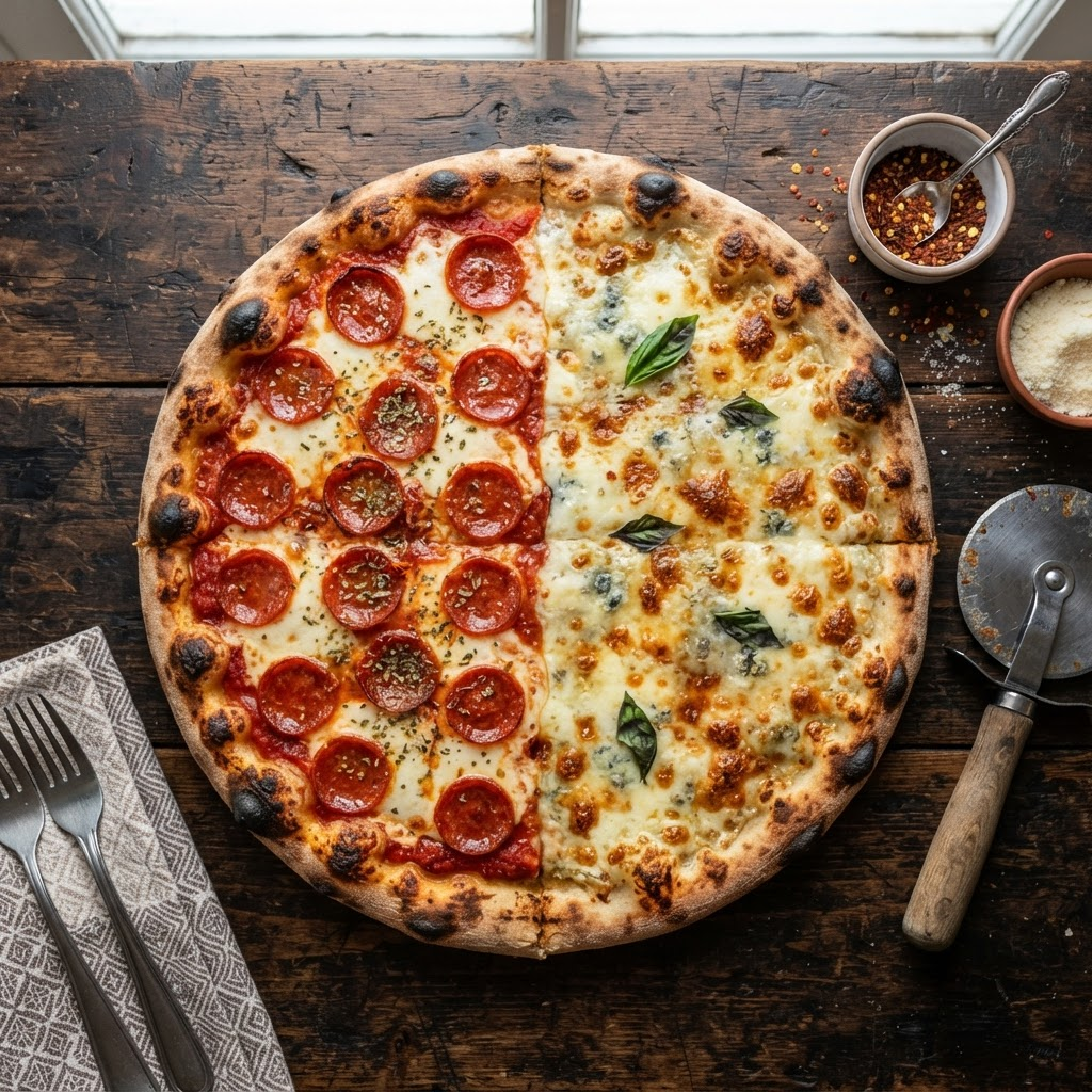 Pizza meio a meio